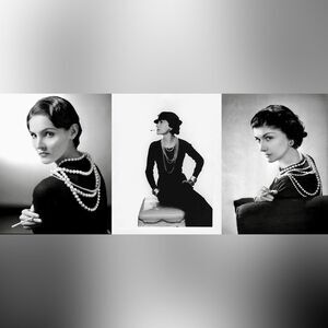 Coco Chanel B&W Photo Prints | 3-Piece Wall Art Set